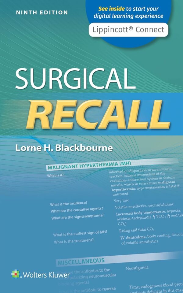 Surgical Recall (Lippincott Connect) Ninth, North American Edition